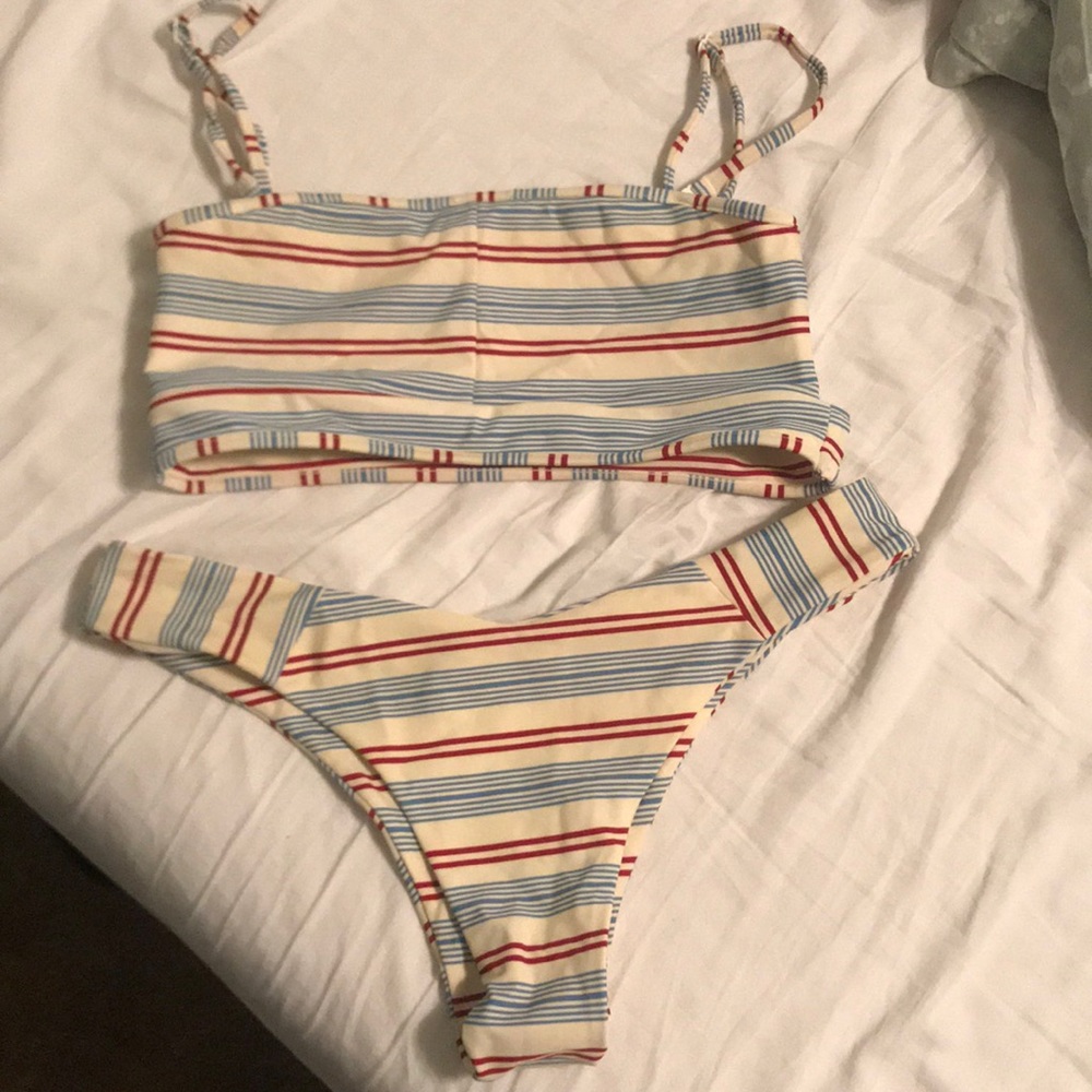Candy Cane Black Bough Bikini